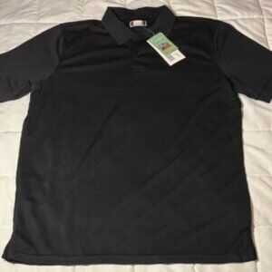 Clique CoolDry Black Polo Golf Shirt sz Large